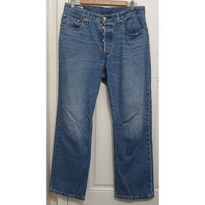 Levis 501 womens size 30 blue 90's jeans pants wide leg